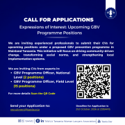 Re-advertisement: Call for CVS/Expression of Interest – Potential GBV Programme Positions