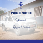 Public Notice – Disposal of Office Vehicle